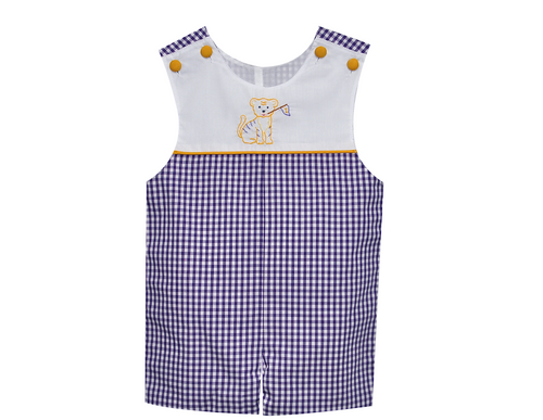 Tiger w/Flag Purple/Gold Shortall
