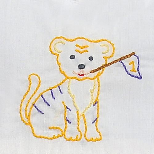 Tiger w/Flag Purple/Gold Shortall