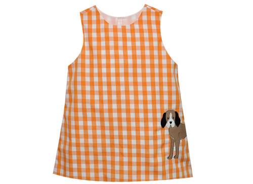 Hound Dog Orange/White Dress