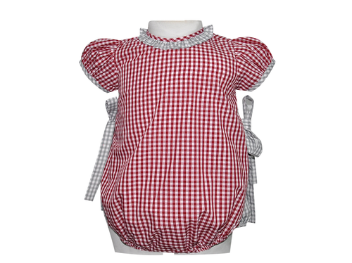 Crimson/Gray Girl Bubble