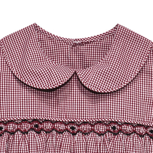 Gamecock Black/Garnet Smocked Girl Bubble