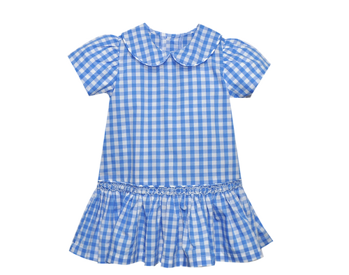 Wildcats Blue/White Smocked Dress
