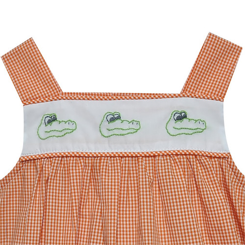 Gator Face Print Orange Unisex Bubble