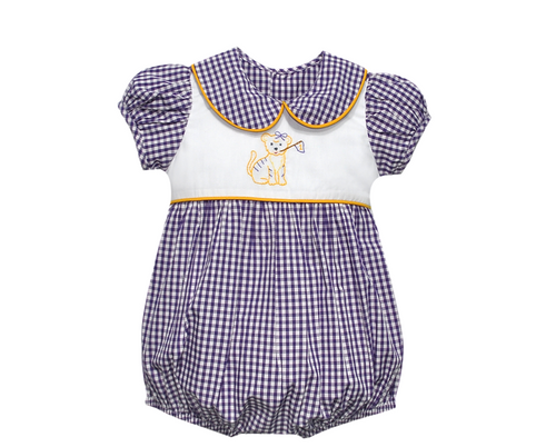 Tiger w/Flag Purple/Gold Girl Bubble 