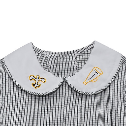 Fleur de Lis Black/Gold Dress
