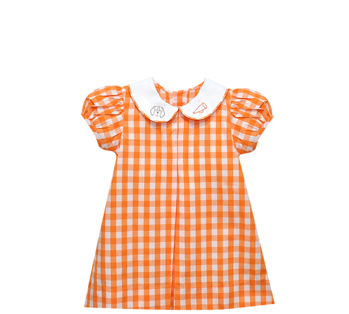 Hound Dog Orange/White Dress