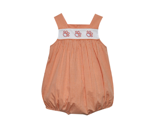 Tiger Paw Prints Orange/Purple Unisex Bubble