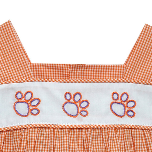 Tiger Paw Prints Orange/Purple Unisex Bubble