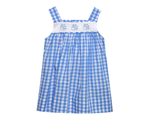 Wildcats Paw Print Blue/White Dress
