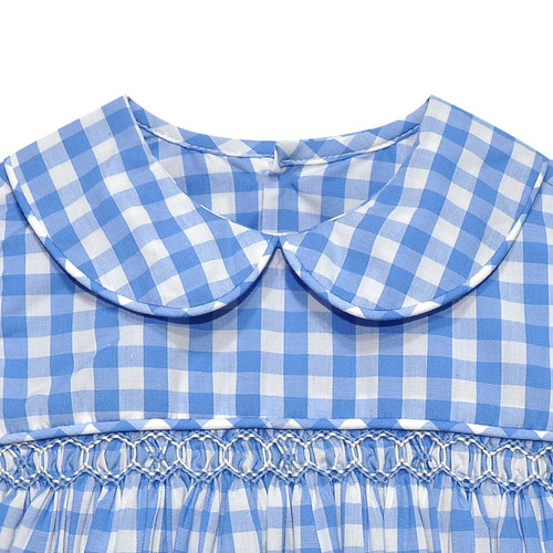 Wildcats Blue/White Smocked Dress