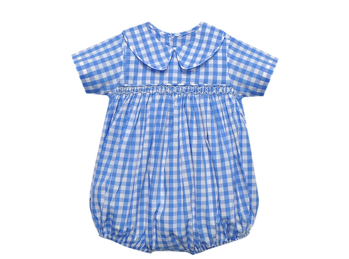 Wildcats Blue/White Smocked Boy Bubble