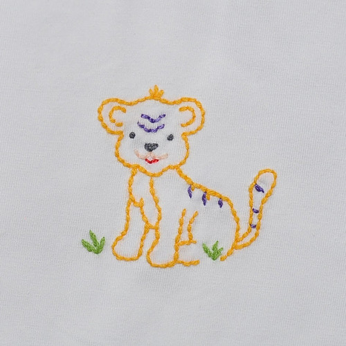 Tiger Purple/Gold Knit Daygown