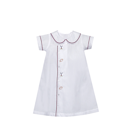 Bulldog Maroon/Gray Daygown-Boy