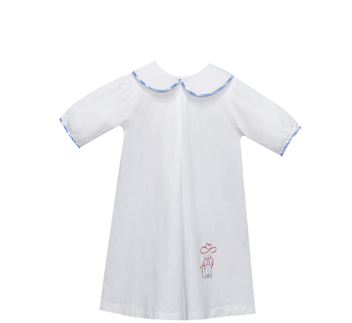 Rebel Blue/Red Knit Daygown