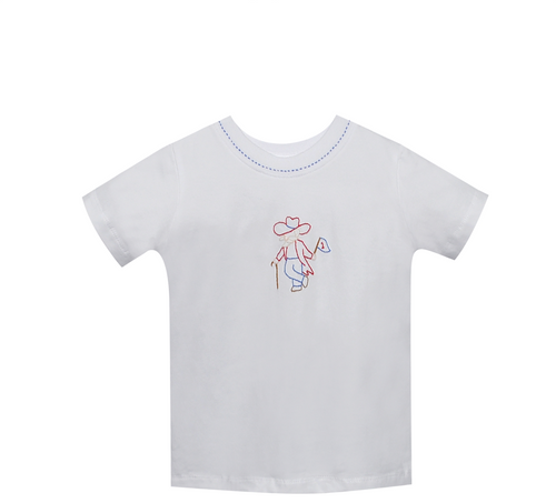Rebel w/Flag Blue/Red T-Shirt