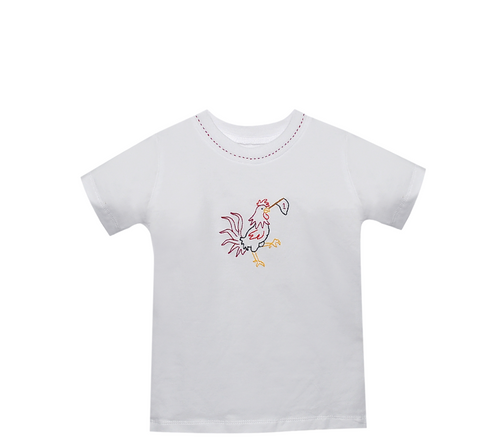 Gamecock w/Flag Black/Garnet T-Shirt