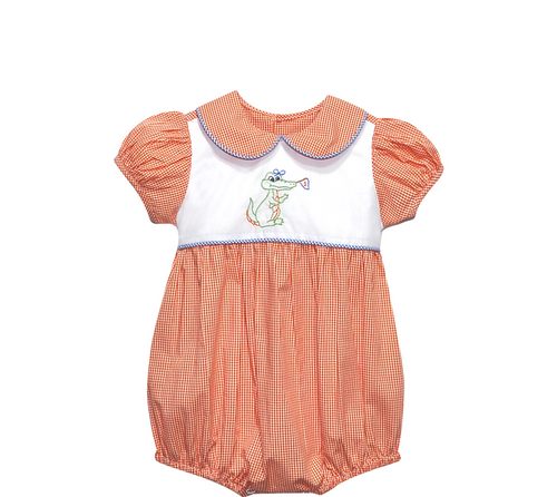 Gator w/Flag Orange/Blue Girl Bubble
