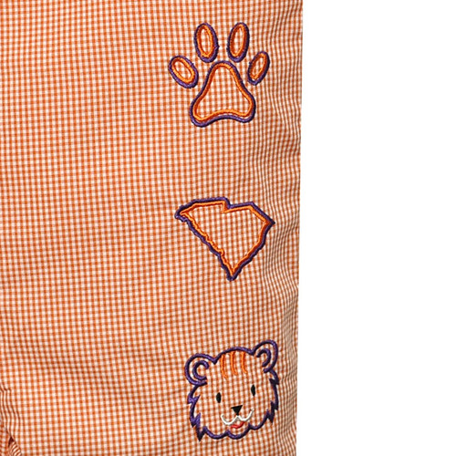 Tiger Orange/Purple 3 Logo Shortall