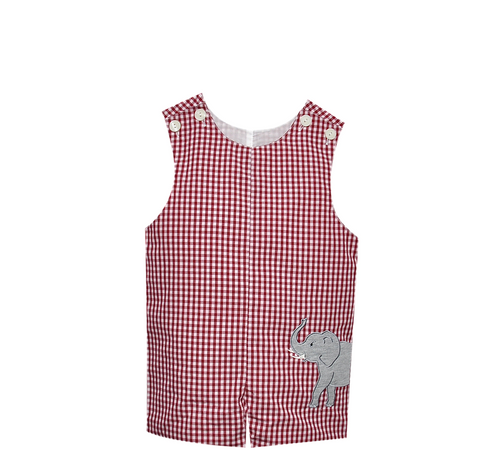 Elephant Crimson/Gray Shortall