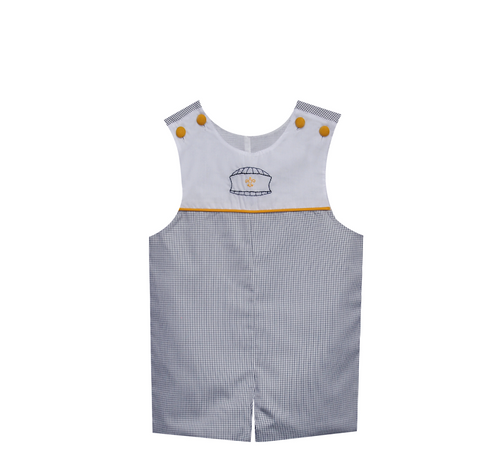Fleur De Lis Black/Gold Shortall