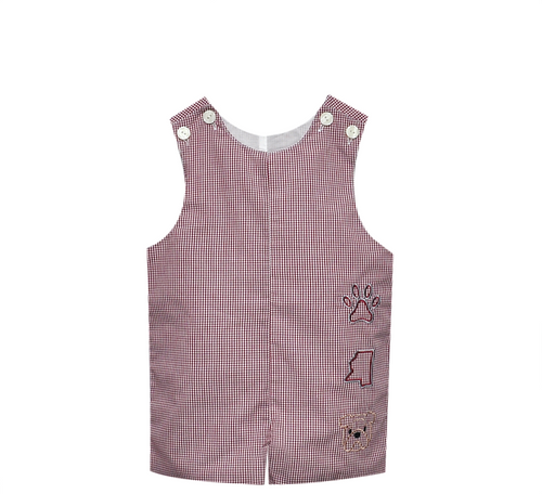 Bulldog Maroon/Gray 3 Logo Shortall