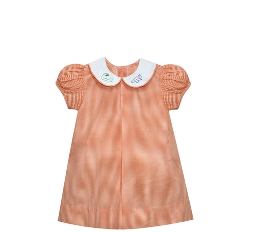 Gator Orange/Blue Dress