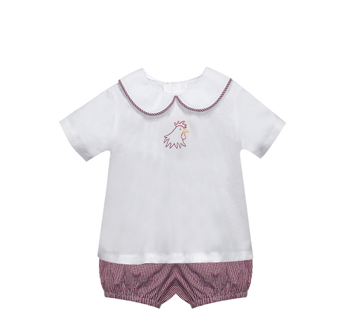 Gamecock Black/Garnet Knit Boy Short Set