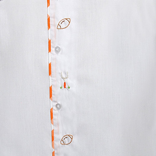 Hound Dog Orange/White Daygown-Boy 