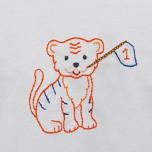 Tiger w/Flag Navy/Orange Boy Bubble