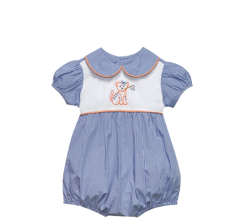 Tiger w/Flag Navy/Orange Girl Bubble