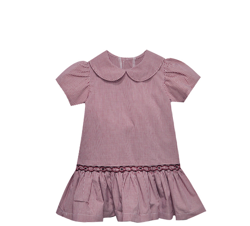Gamecock Black/Garnet Smocked Dress