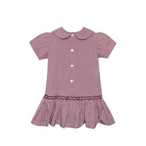 Gamecock Black/Garnet Smocked Dress