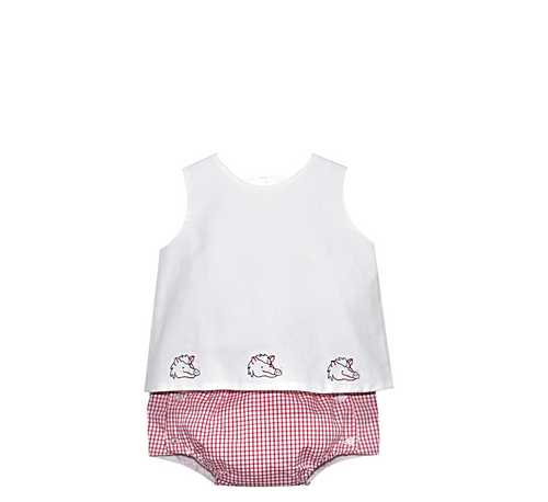 Red/White Diaper Set