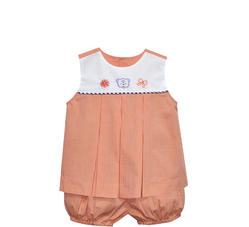 Tiger Orange/Purple Bloomer Set