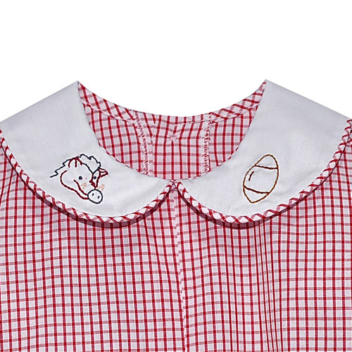 Razorback Red/White Romper