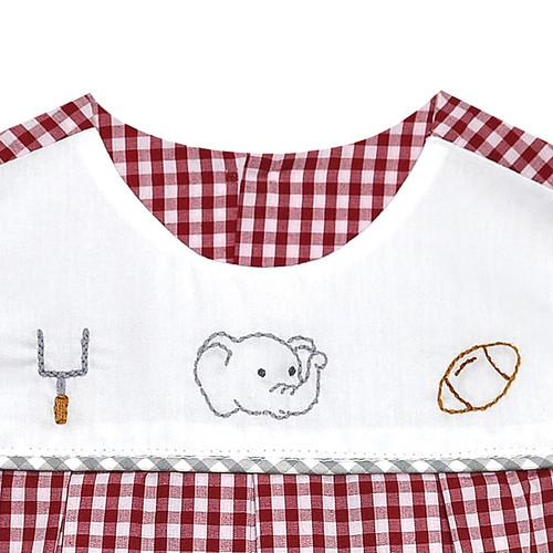 Elephant Crimson/Gray Shortall