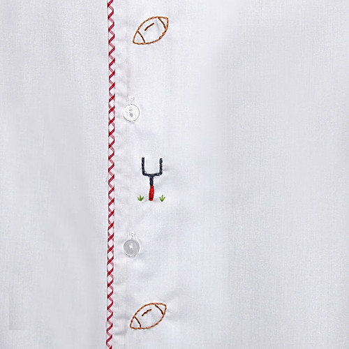 Razorback Red/White Daygown-Boy