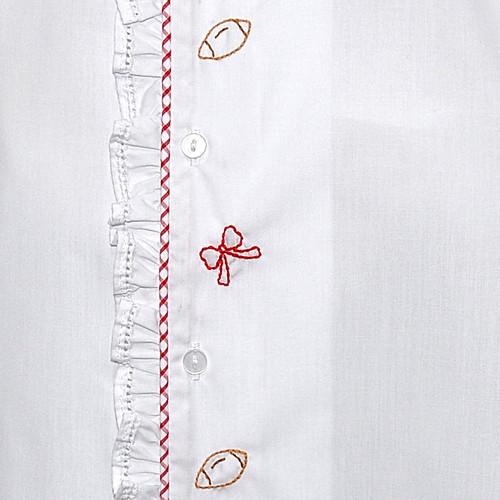 Razorback Red/White Daygown-Girl