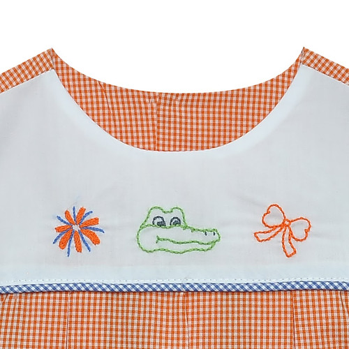 Gator Orange/Blue Dress