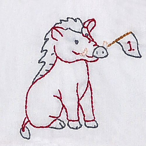 Razorback w/Flag Red/White Dress