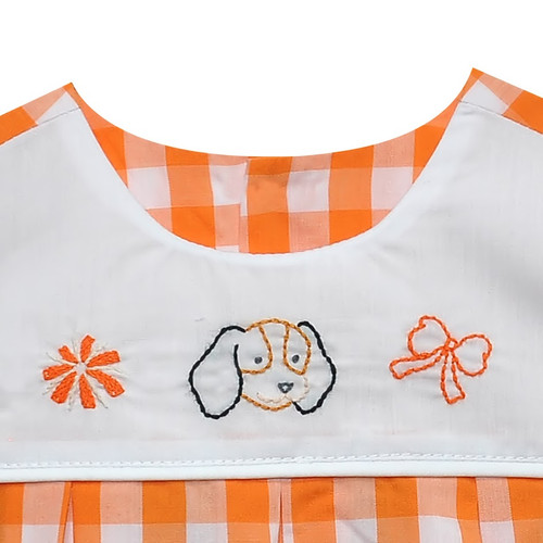 Hound Dog  Orange/White Girl Bubble