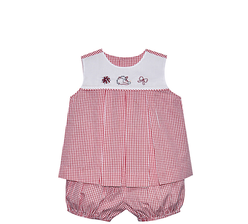 Razorback Red/White Bloomer Set