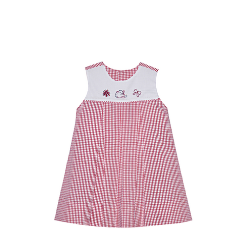 Razorback Red/White Dress