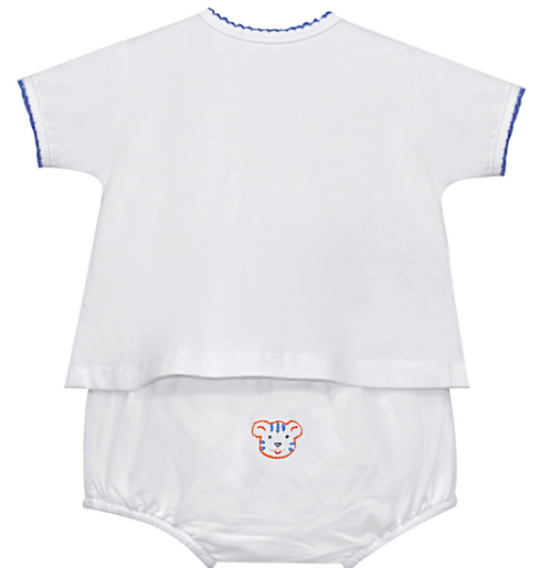 Navy/Orange Unisex Diaper Set