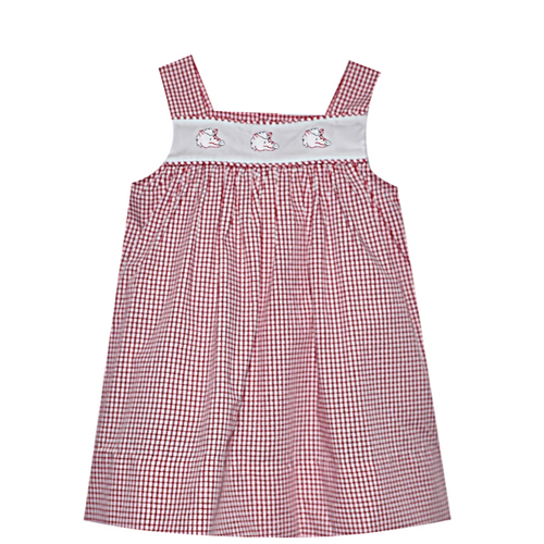 Razorback Face Prints Red/White Dress
