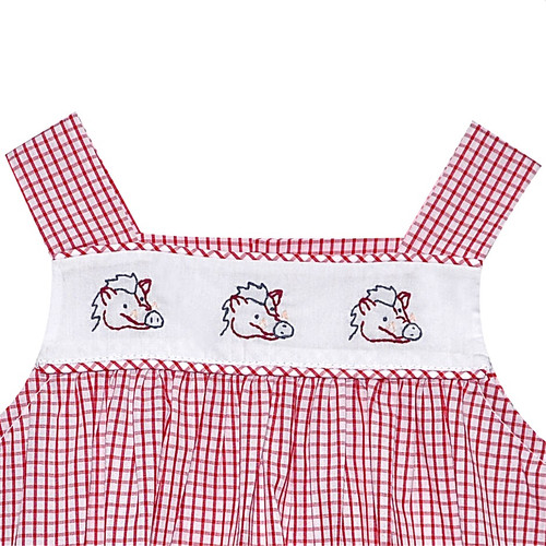 Razorback Face Prints Red/White Unisex Bubble
