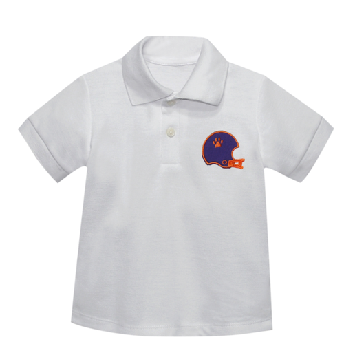 Tiger Orange/Purple Helmet Polo
