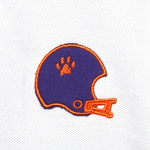 Tiger Orange/Purple Helmet Polo