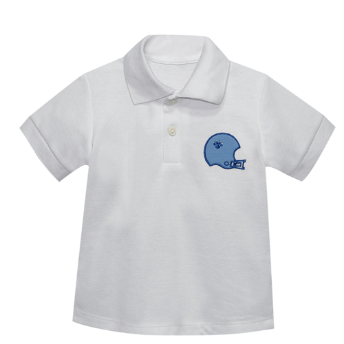 Wildcats Blue/White Helmet Polo
