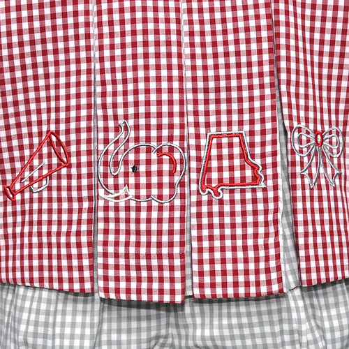 Elephant Crimson/Gray 4 Logo Bloomer Set